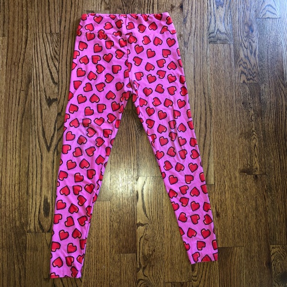 Pixelated heart leggings from Lularoe - Picture 2 of 4
